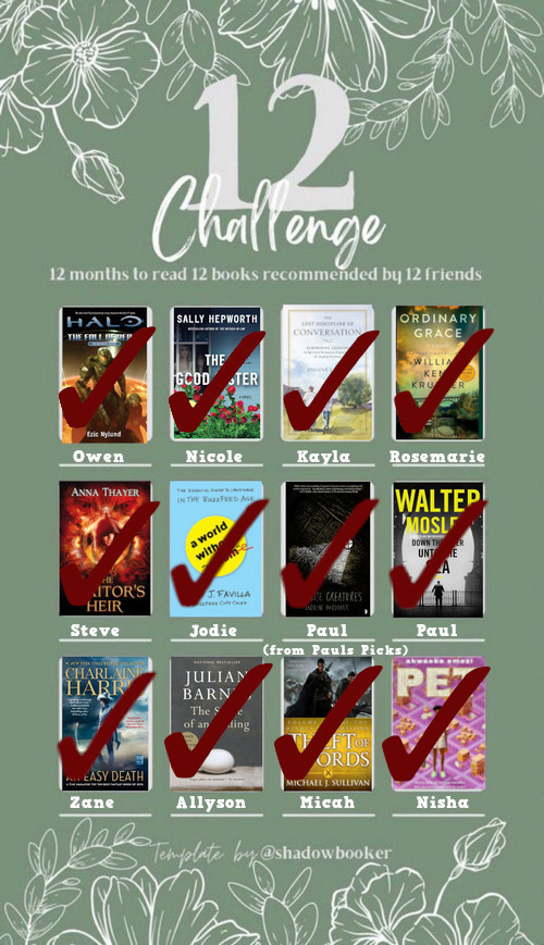 12 Books Challenge Quarter 4