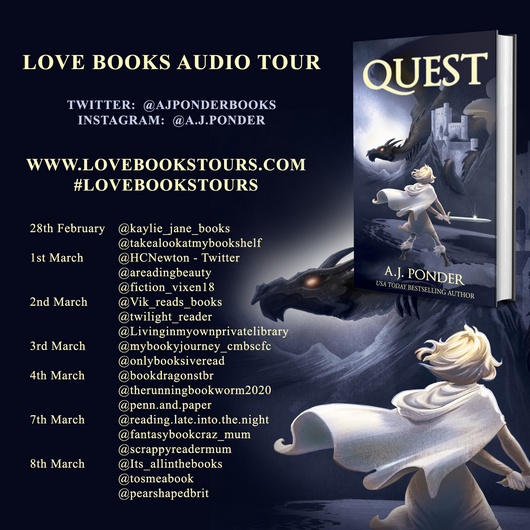 Quest Audiobook Tour Banner