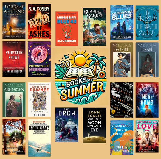 20 Books of Summer '25 Chart June Update
