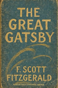 Cover of The Great Gatsby: Alphabetised Centennial Edition by F. Scott Fitzgerald, edited by Chris McVeigh