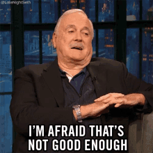 John Cleese saying 'Not Good Enough'