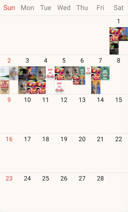 Week 1 February Calendar