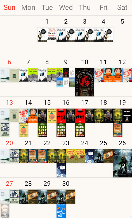 April Reading Calendar