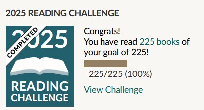 2025 Goodreads Challenge