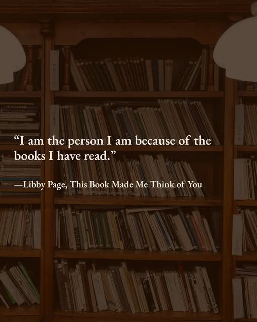 Before an image of a well-stocked bookshelf are the words '