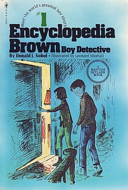 Cover of Encyclopedia Brown boy Detective by Donald J Sobol border=