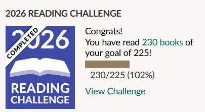 2026 Goodreads Challenge 3rd Quarter