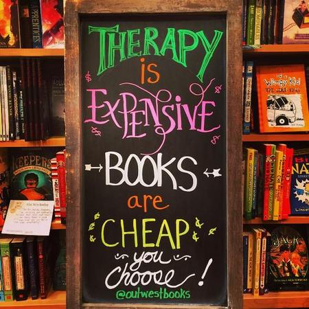 Therapy is Expensive Books are Cheap You Choose!